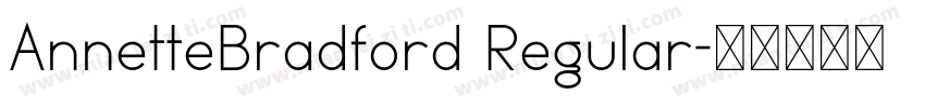 AnnetteBradford Regular字体转换